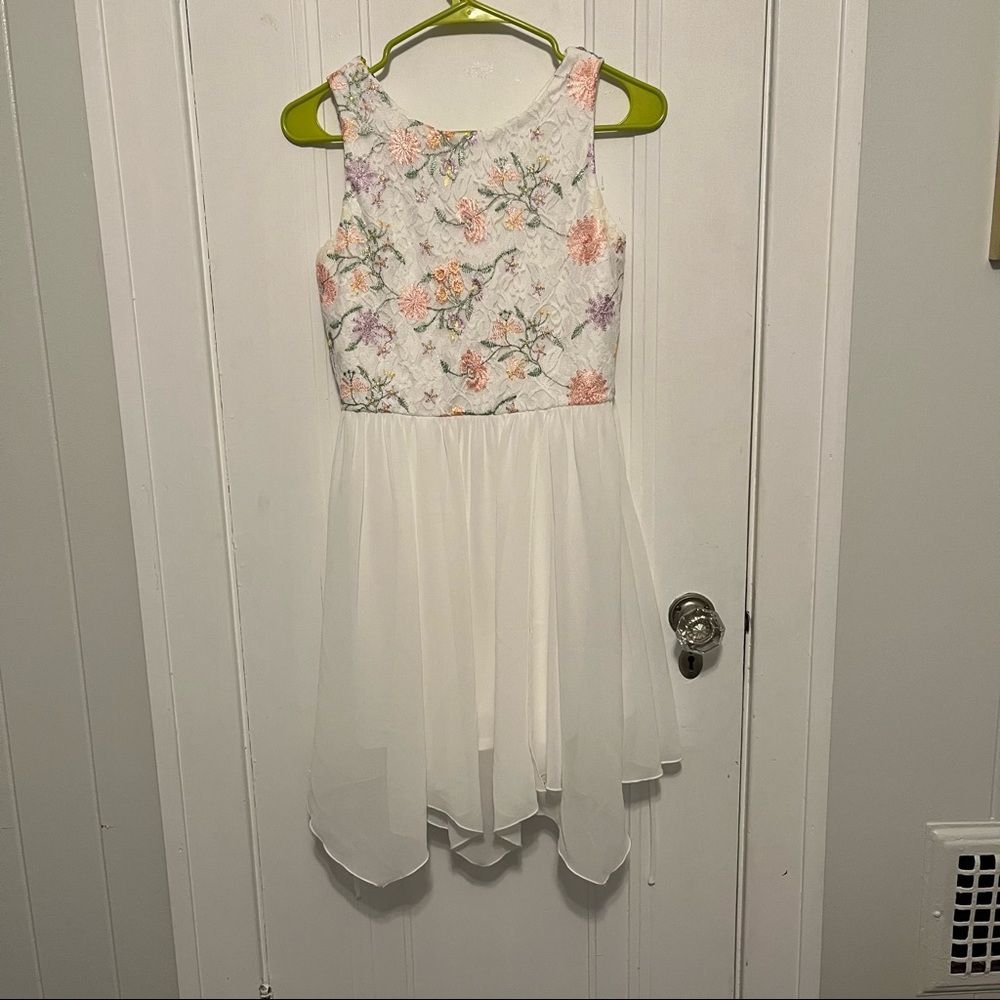 White Flower Top Dress